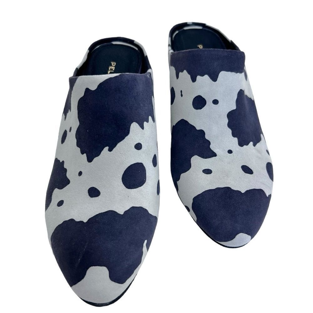 Pelle Moda Mules Women Cow Print Wedge
